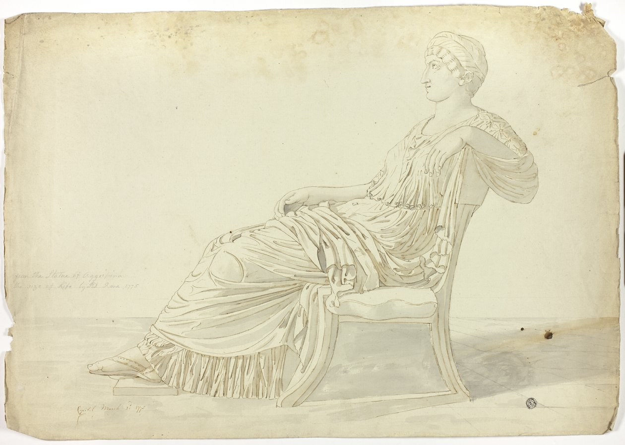 Starověká socha Agrippina od John Downman