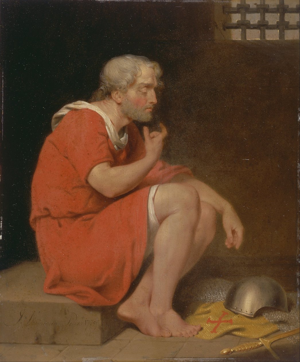 Robert, vévoda normandský, ve vězení od John Downman