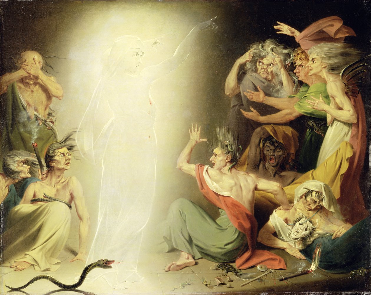 The Ghost of Clytemnestra Awakening the Furies, 1781 od John Downman