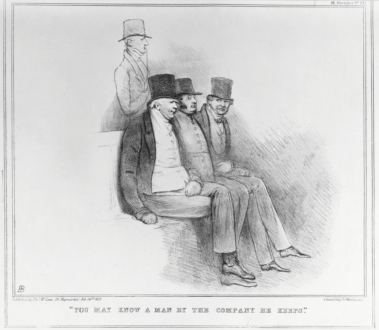 Muže možná poznáte podle společnosti, kterou má, 1833 od John Doyle