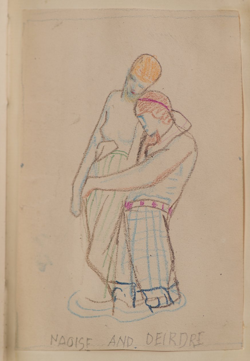 Naoise a Deirdre (tužka) od John Duncan