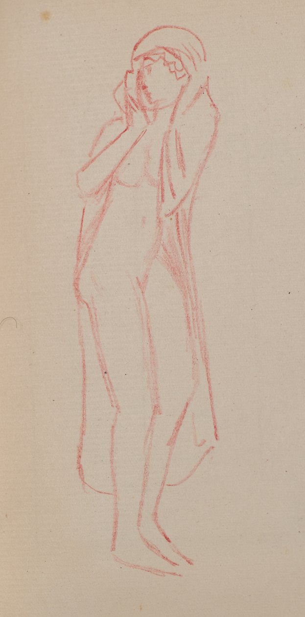 Bez názvu [Ženská postava] (tužka) od John Duncan