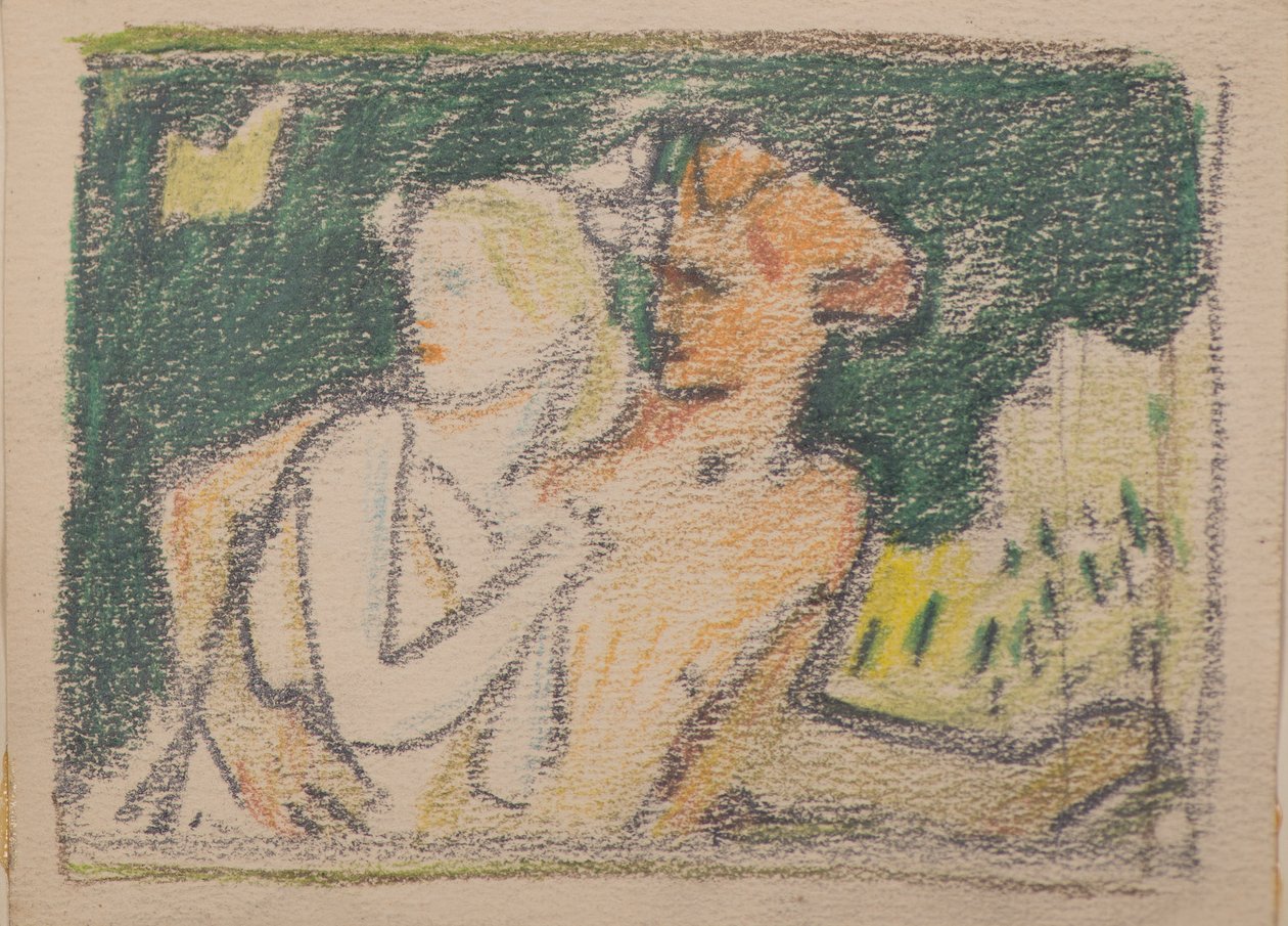 Bez názvu [Prchající pár] (tužka) od John Duncan