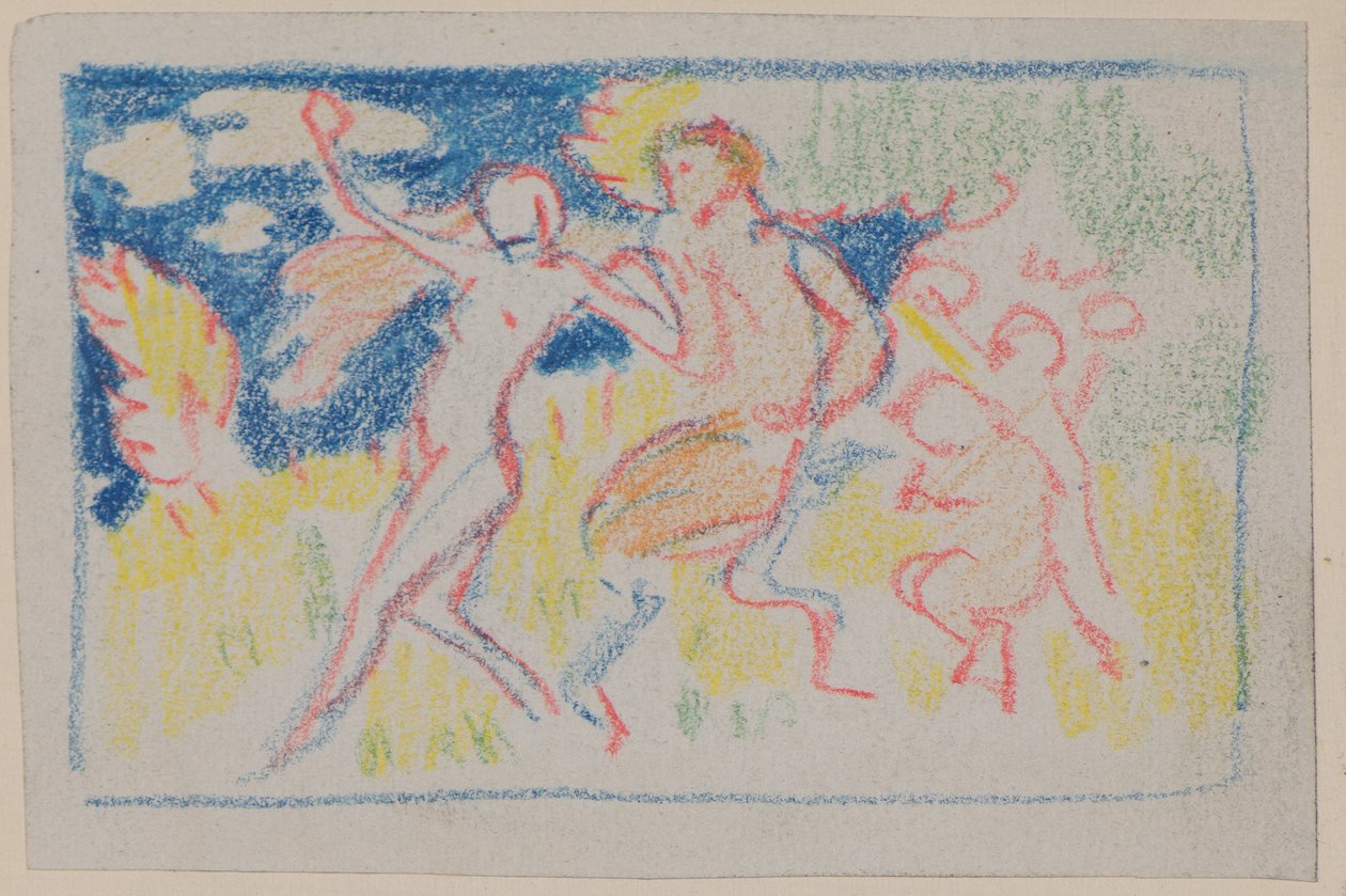 Bez názvu [Čtyři tančící figury] (tužka) od John Duncan