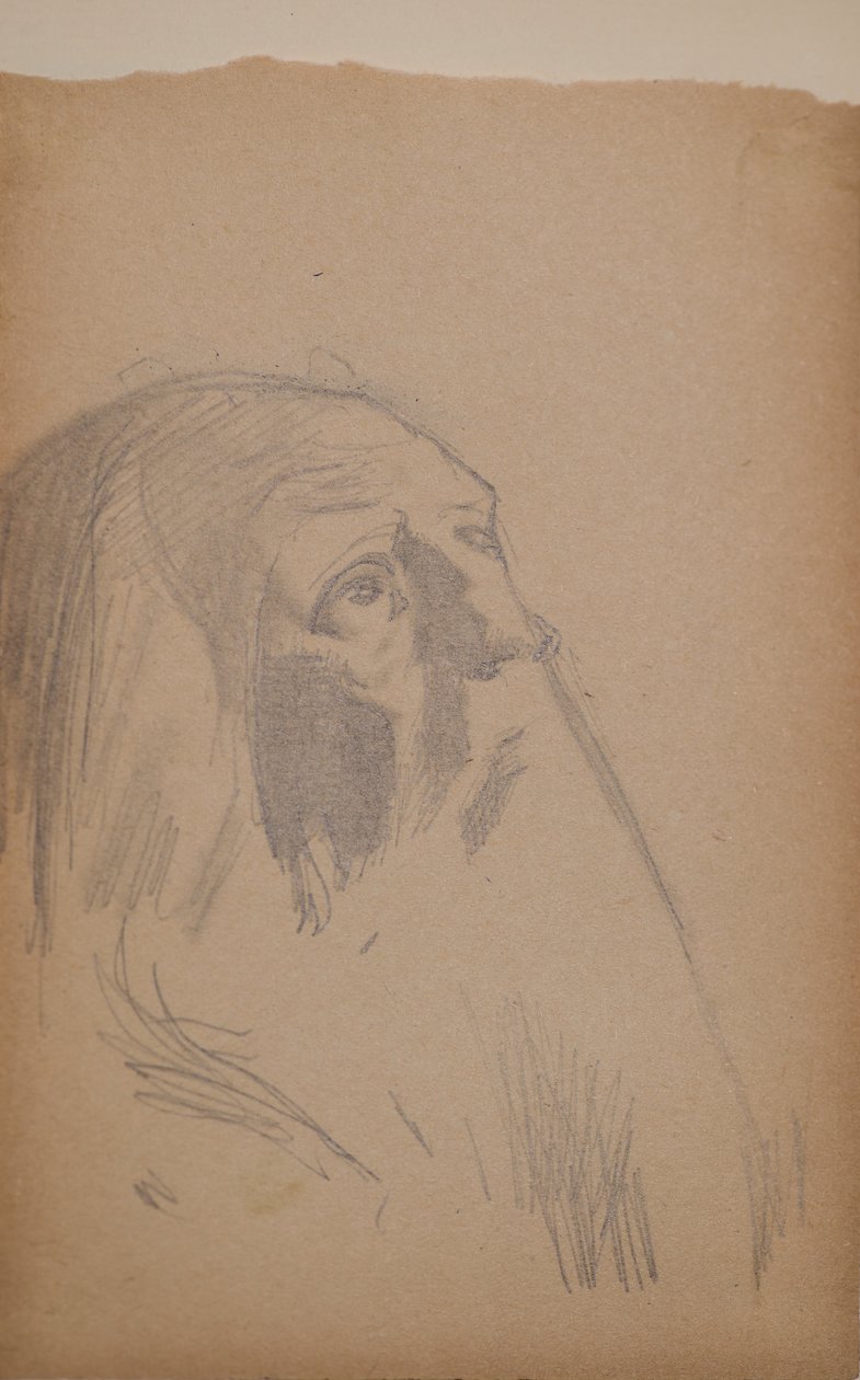 Bez názvu [Starý muž] (tužka) od John Duncan