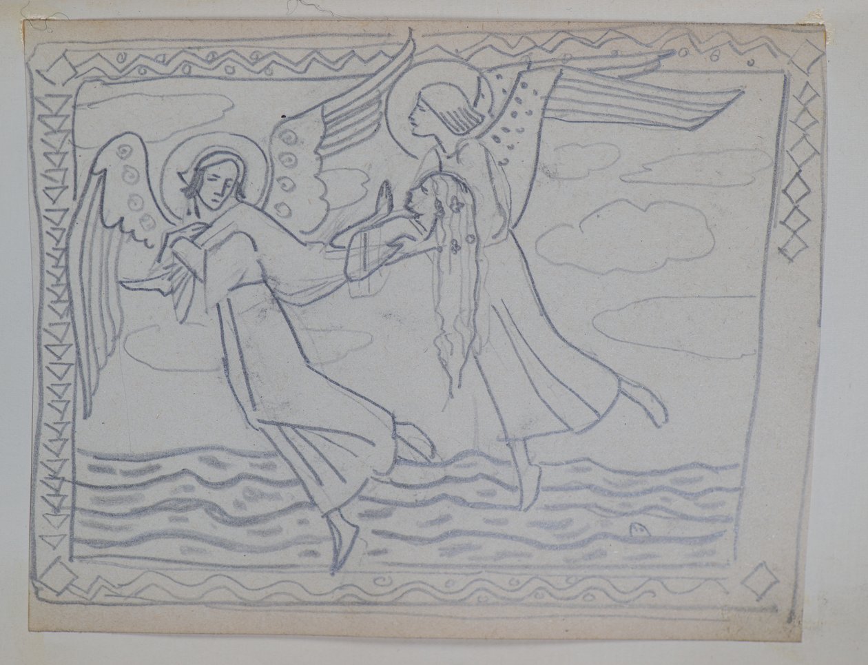 Bez názvu [Studie pro St Bride od John Duncan