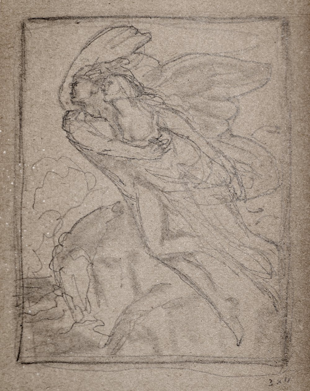 Bez názvu [Dva andělé] (tužka) od John Duncan