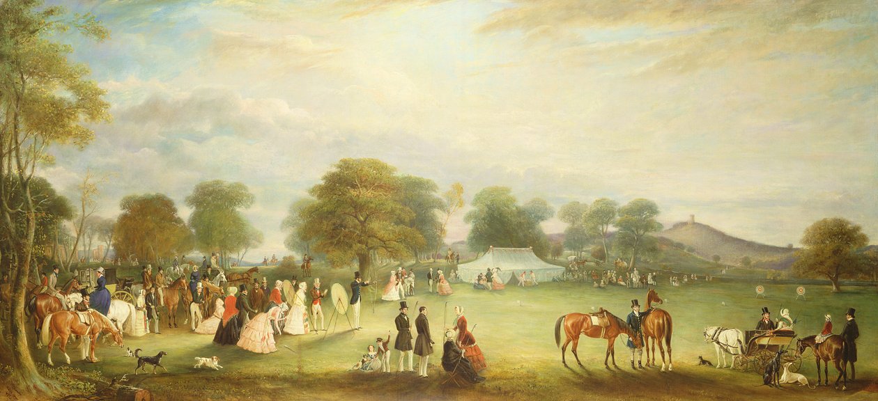 Setkání lukostřelby v Bradgate Park, Leicestershire, 1850 od John E. Ferneley