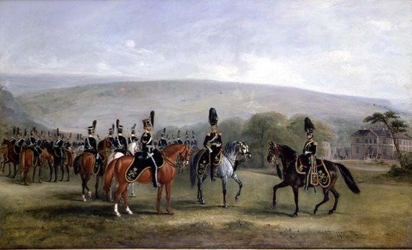 B Vojsko 2. jezdecké kavalérie West Yorkshire od John E. Ferneley