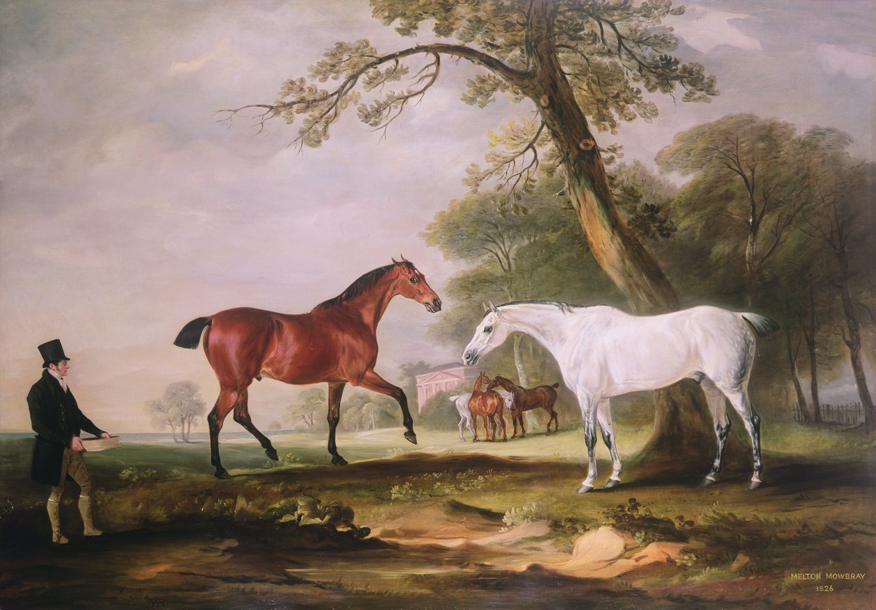 Lovci v Melton Mowbray, 1826 od John E. Ferneley