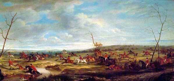 Běh u Melton Mowbray, 1824 od John E. Ferneley