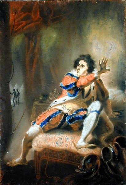 John Philip Kemble (1757-1823) - Shakespearův Richard III (pastel na pergamenu) od John Eckstein