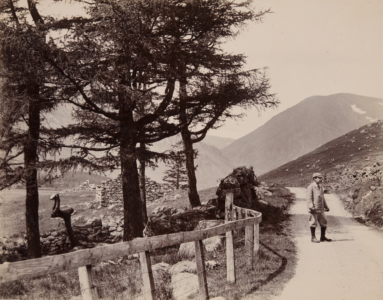 Clova - Zříceniny, 1895 od John Edward Alyosius Steggall