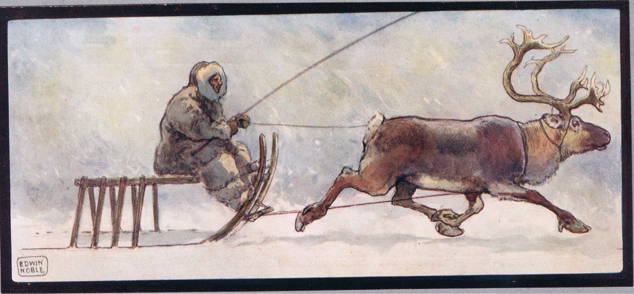 Sob a sáně, ilustrace z 