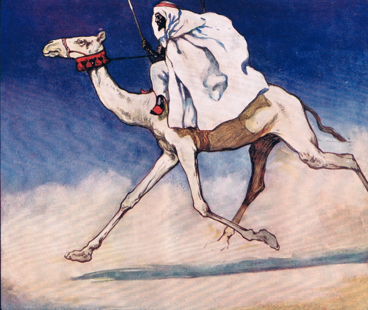 Jízda na velbloudovi, ilustrace z 