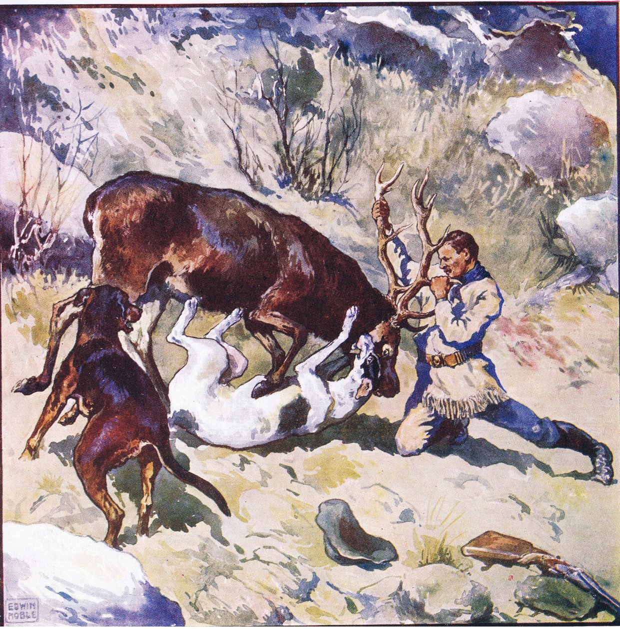 Ta rvačka by byla pro diváka zajímavá a vzrušující (barva lito) od John Edwin Noble