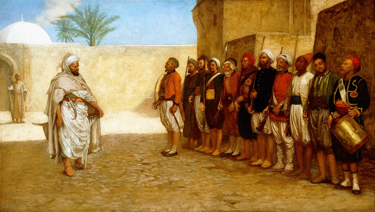 Reorganizace armády v Maroku, 1872 od John Evan Hodgson