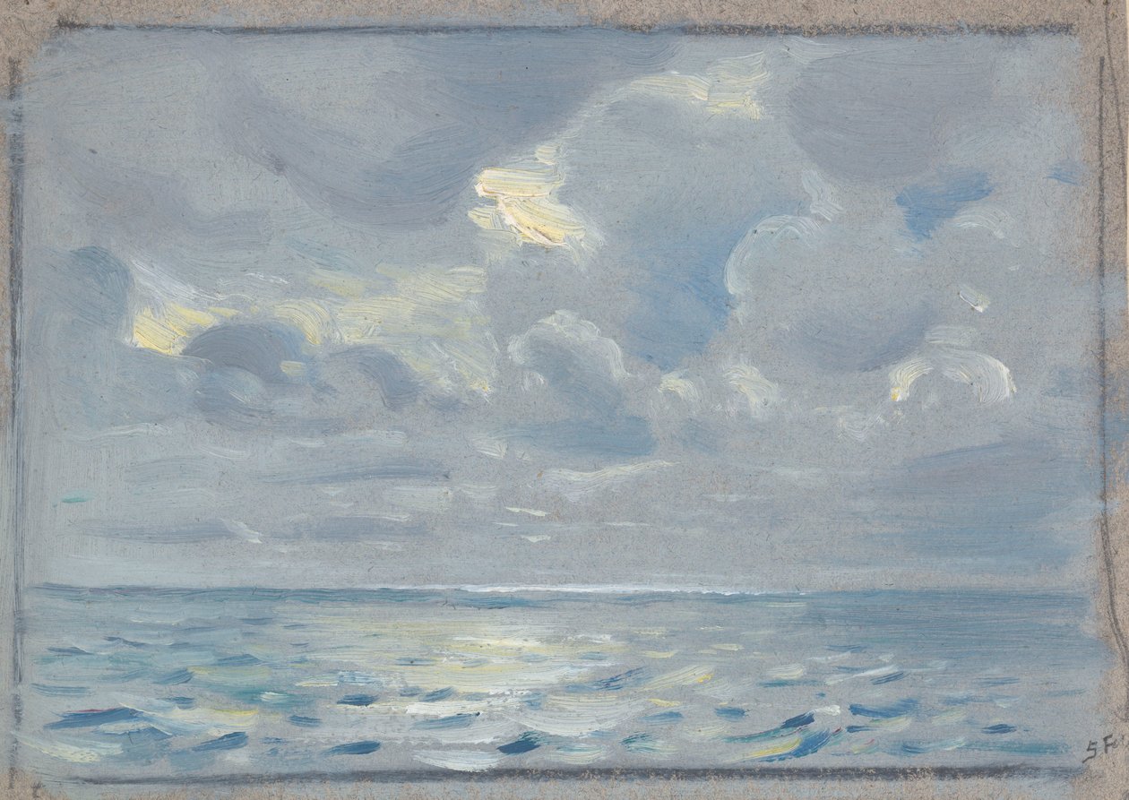 Mořská krajina, konec 19. století až polovina 20. století (malba) od John Everett