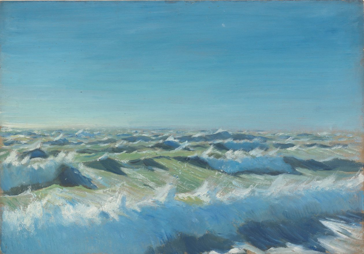 Mořská krajina, konec 19. století - polovina 20. století (olej na papíře) od John Everett