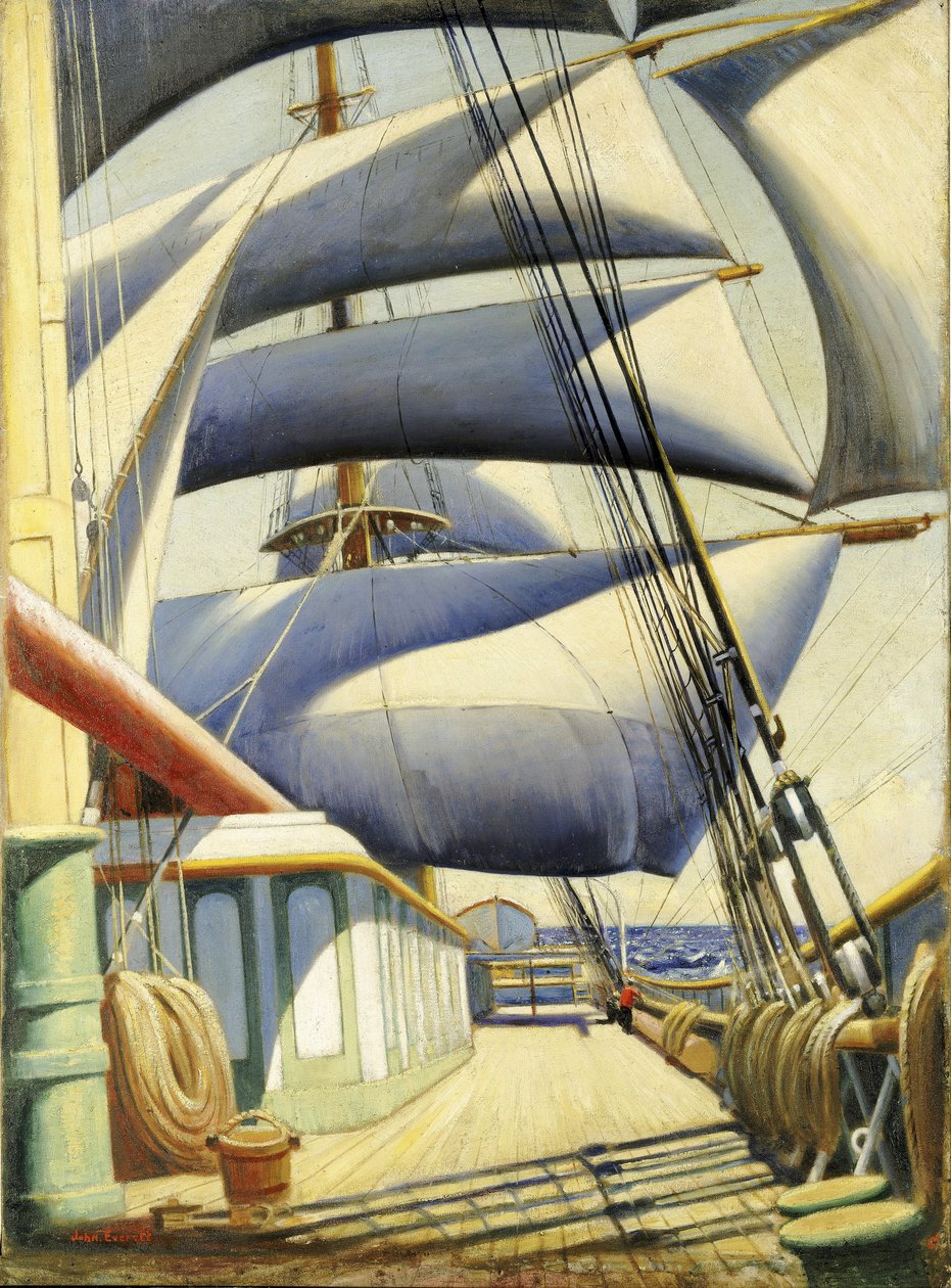 Pohled na Endymion za dobrého počasí. Olej na plátně, Herbert Barnard John Everett (1876-1949) od John Everett