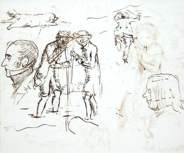 List studií s Johnem Ruskinem (1819-1900) a Williamem Millaisem od John Everett Millais