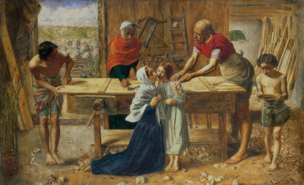 Kristus v domě svých rodičů, 1863 od John Everett Millais