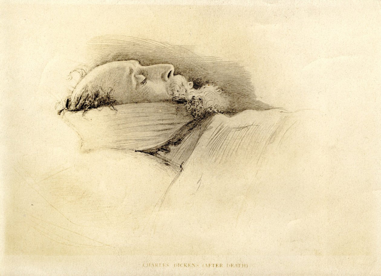 Dickens, den po jeho smrti, 1870 od John Everett Millais
