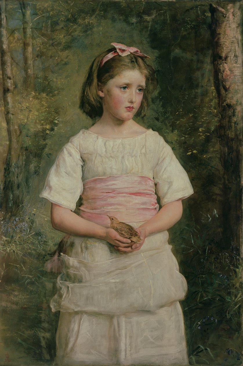 Spadl z hnízda od John Everett Millais