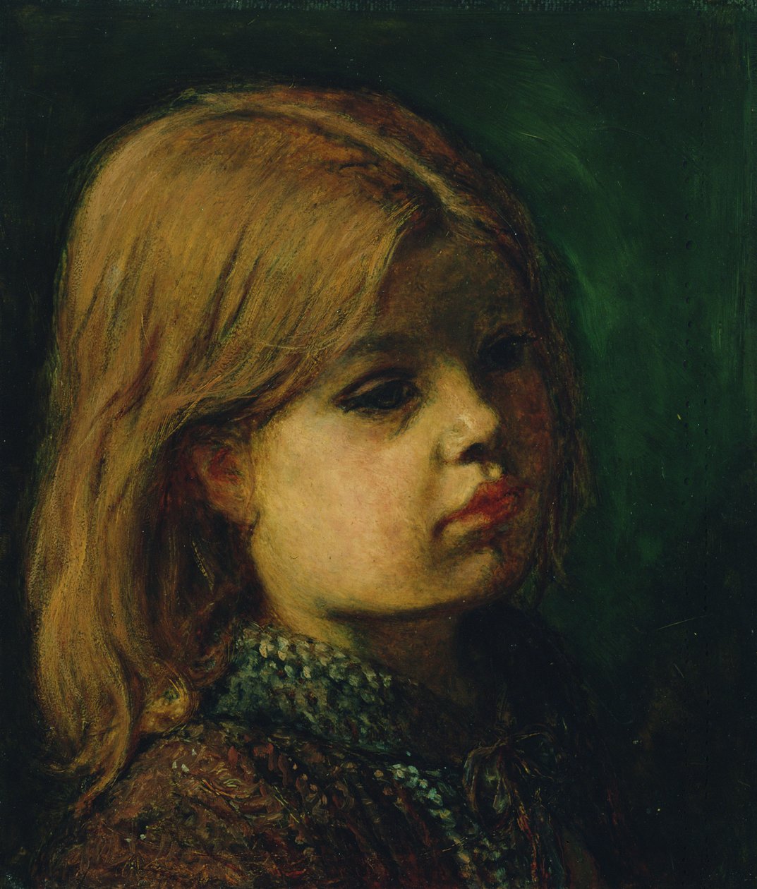 Hlava dívky od John Everett Millais