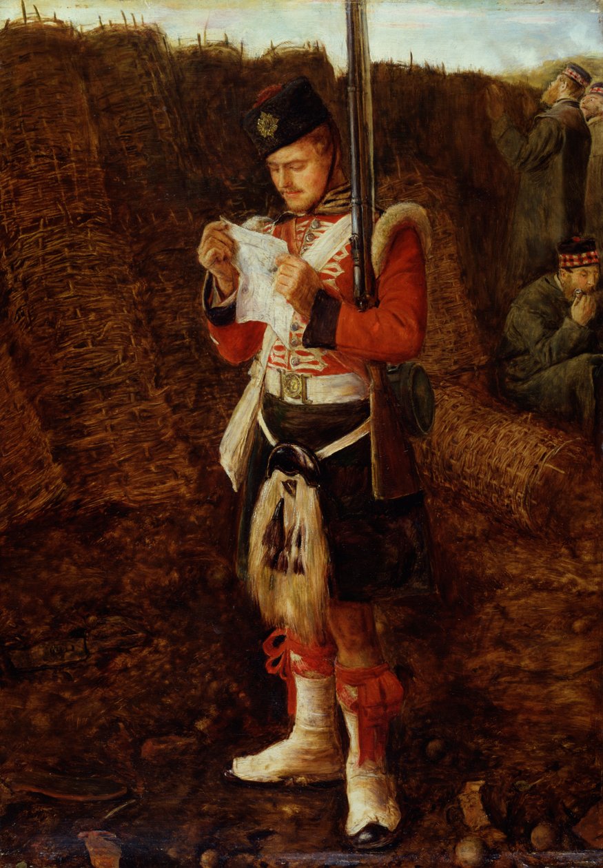 Zprávy z domova od John Everett Millais