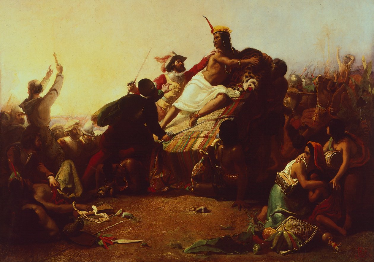 Pizzaro měří Inky v Peru, John Everett Millais od John Everett Millais