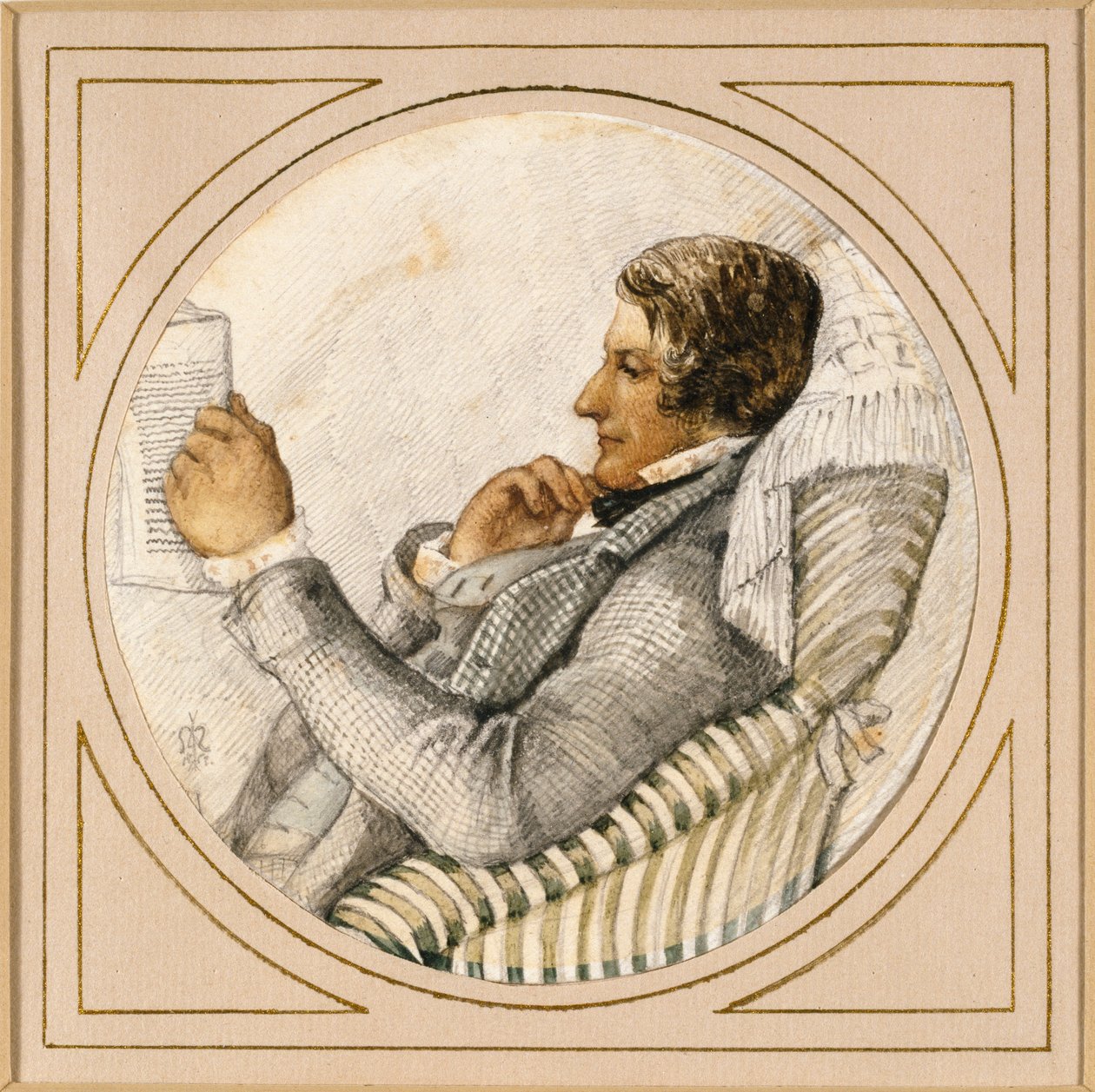 Portrét Forda Madoxe Browna, c1850-1870 od John Everett Millais
