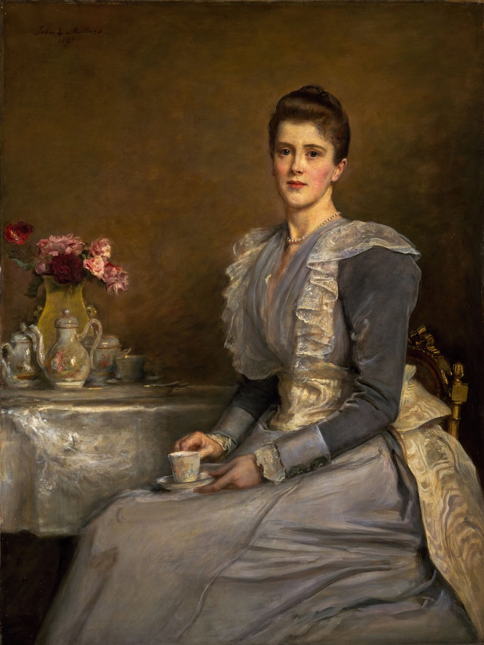 Portrét Mary Endicottové d.1957, paní Joseph Chamberlain, 1890-91. od John Everett Millais