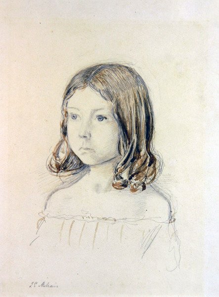 Portrét Mary Gertrudy Holmesové od John Everett Millais