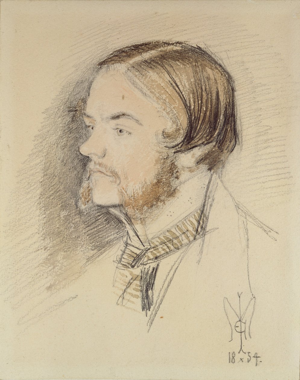 Portrét Williama Holmana Hunta, 1854 od John Everett Millais