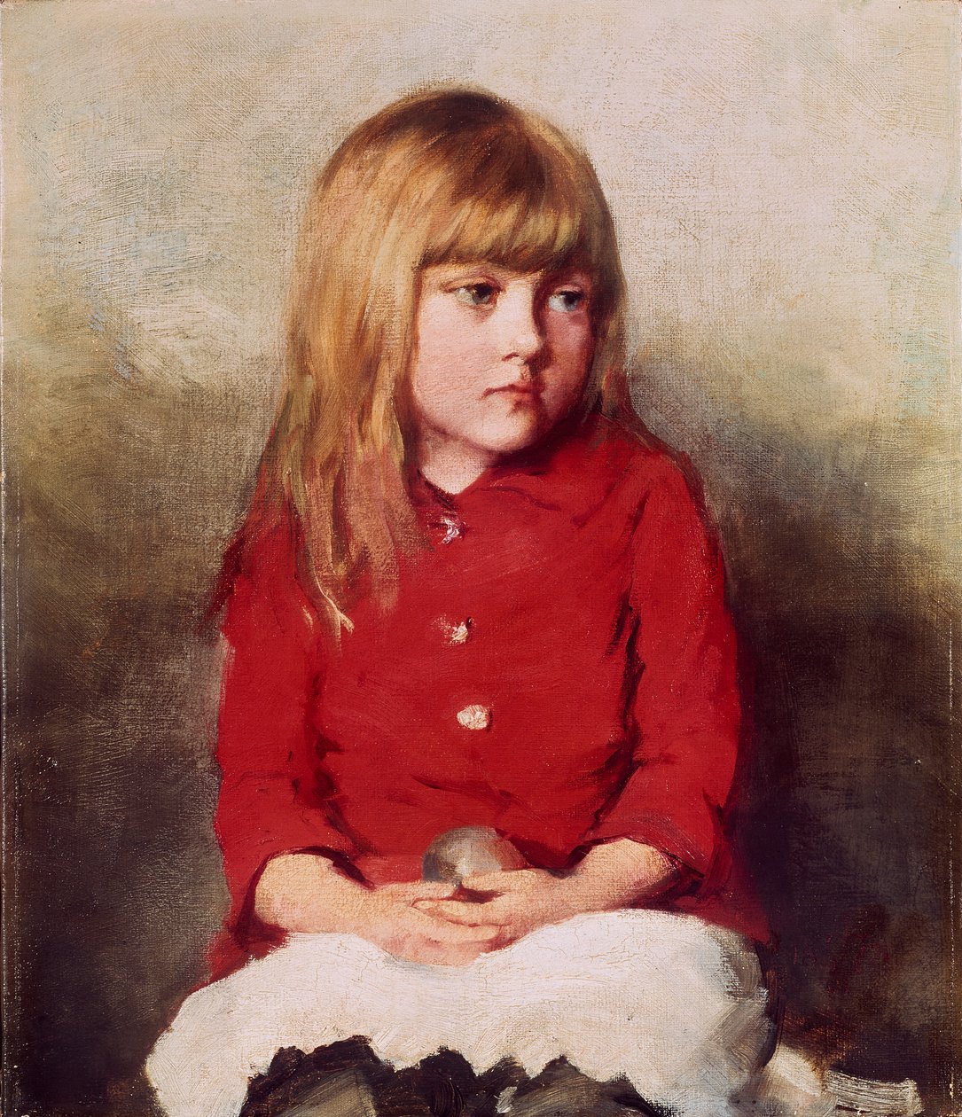 Portrét mladé dívky, konec 19. století od John Everett Millais