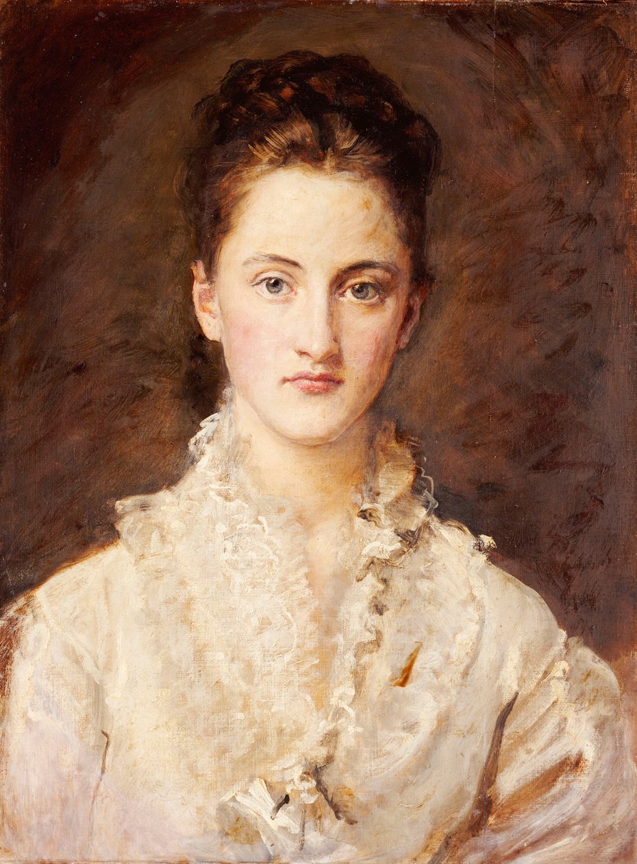 Portrét umělcovy dcery Marie, poloviční délka, 1875-76 od John Everett Millais