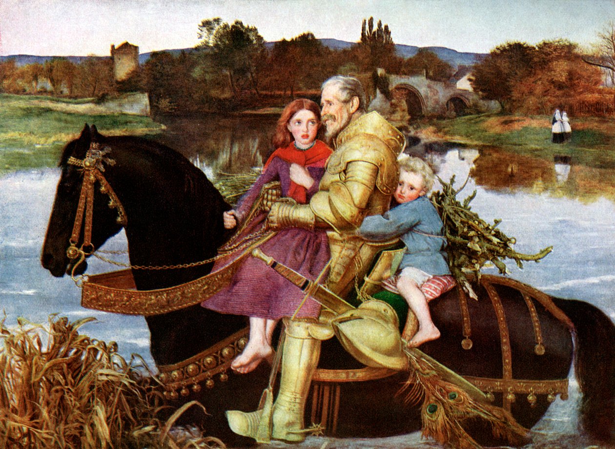 Sir Isumbras ve Fordu, 19. století 1923. od John Everett Millais