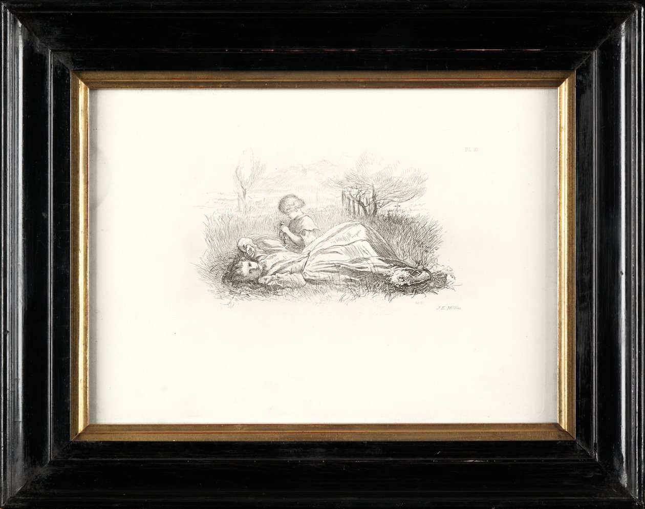 Letní indolence (lept) od John Everett Millais