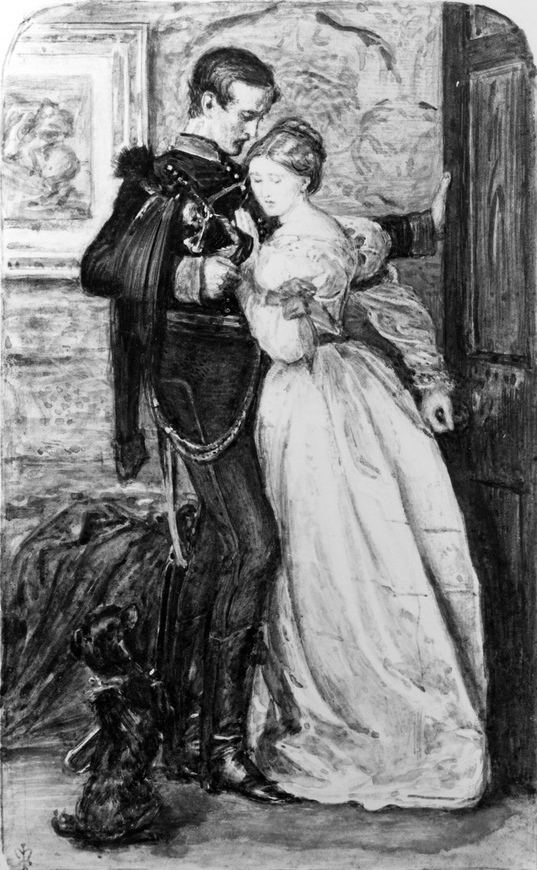 The Black Brunswicker, c.1865 (wc na papíře) od John Everett Millais