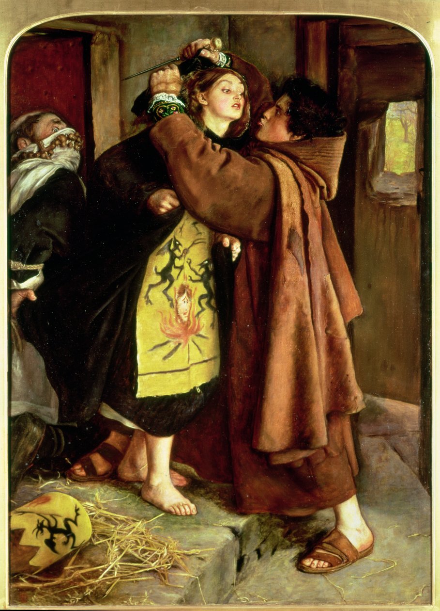 Útěk kacíře, 1559, 1857 od John Everett Millais