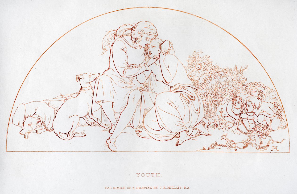 Mládí, 19. století. od John Everett Millais