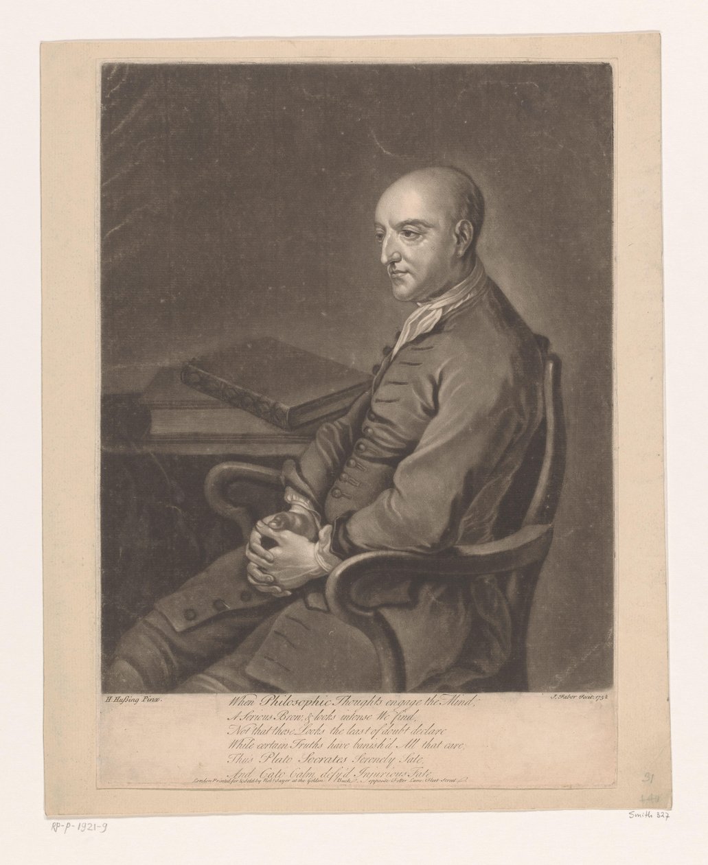 Portrét van Humphrey Skelton od John Faber (II)