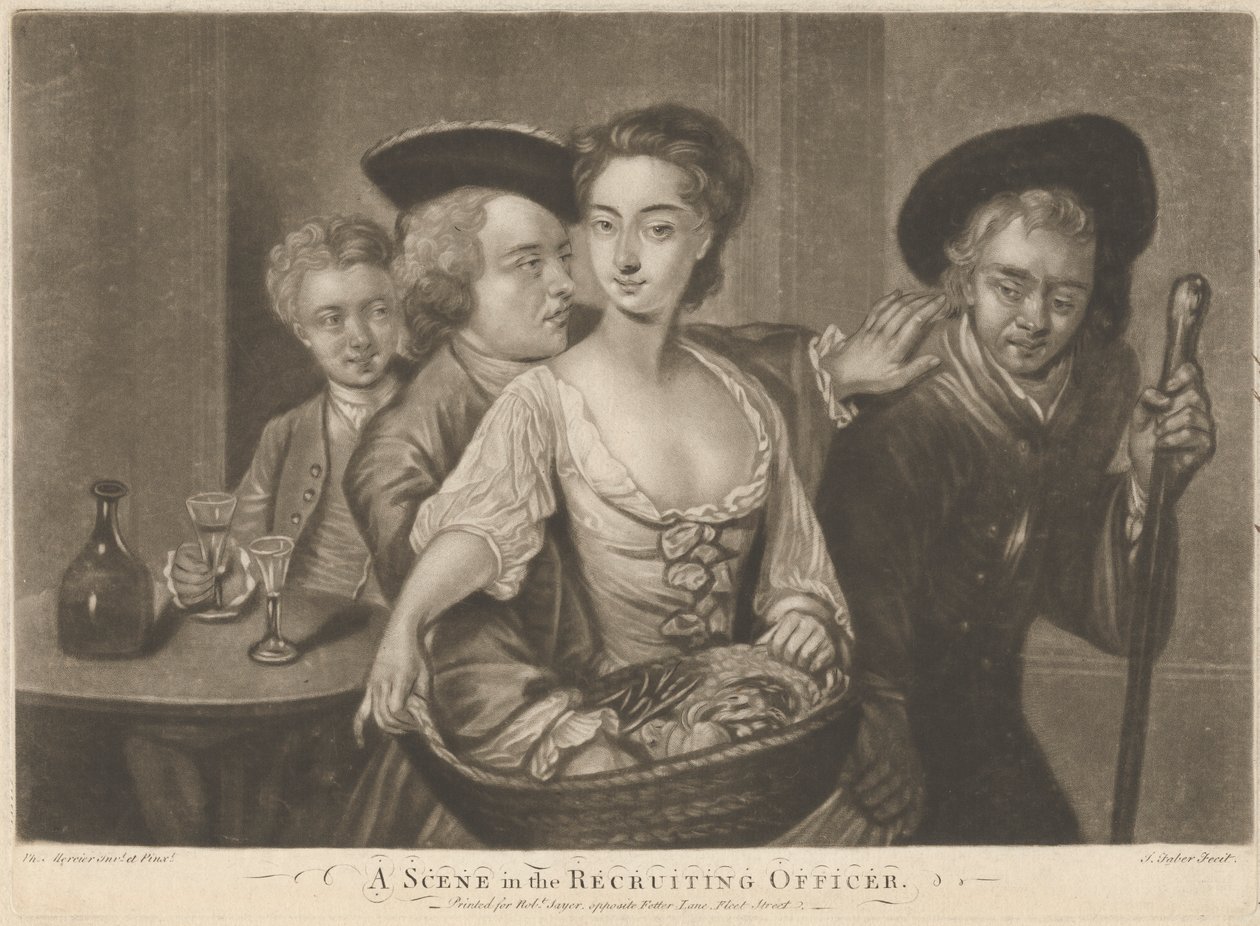 Scéna ve filmu „Náborový důstojník“ od John Faber the younger