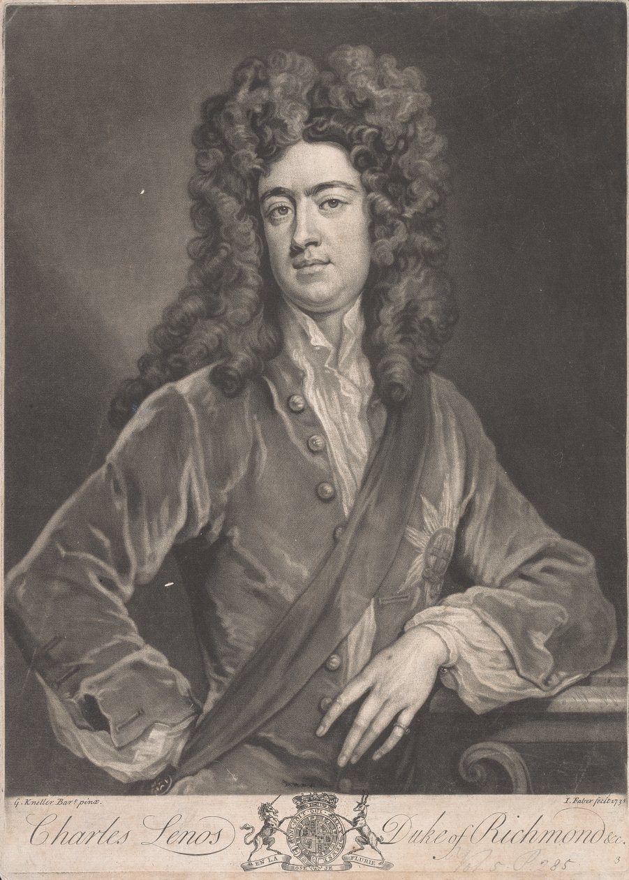 Charles Lennox, 1. vévoda z Richmondu od John Faber the younger