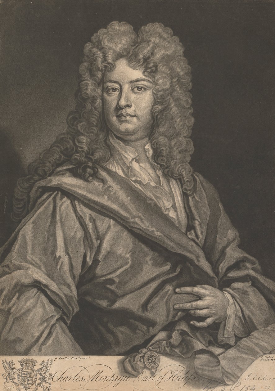 Charles Montagu, 1. hrabě z Halifaxu od John Faber the younger