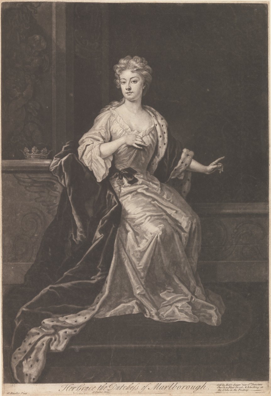 Její milost vévodkyně z Marlborough od John Faber the younger