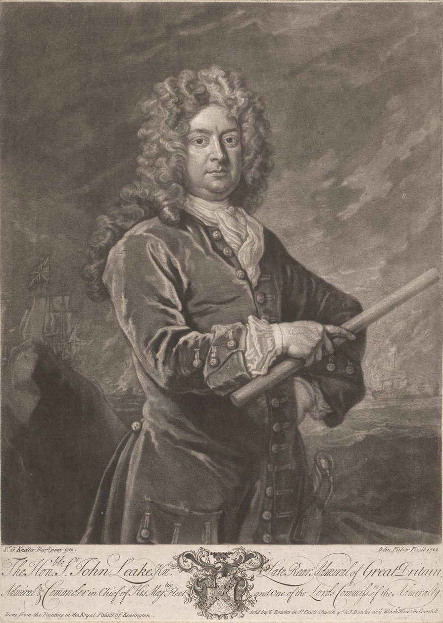 Ctihodný John Leake od John Faber the younger