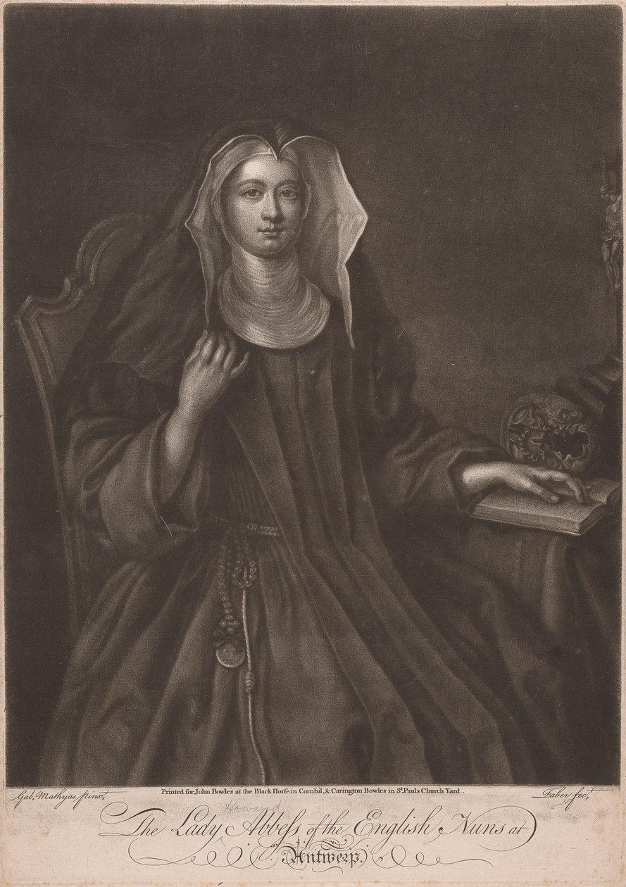 Lady Howardová abatyše anglických jeptišek v Antverpách od John Faber the younger