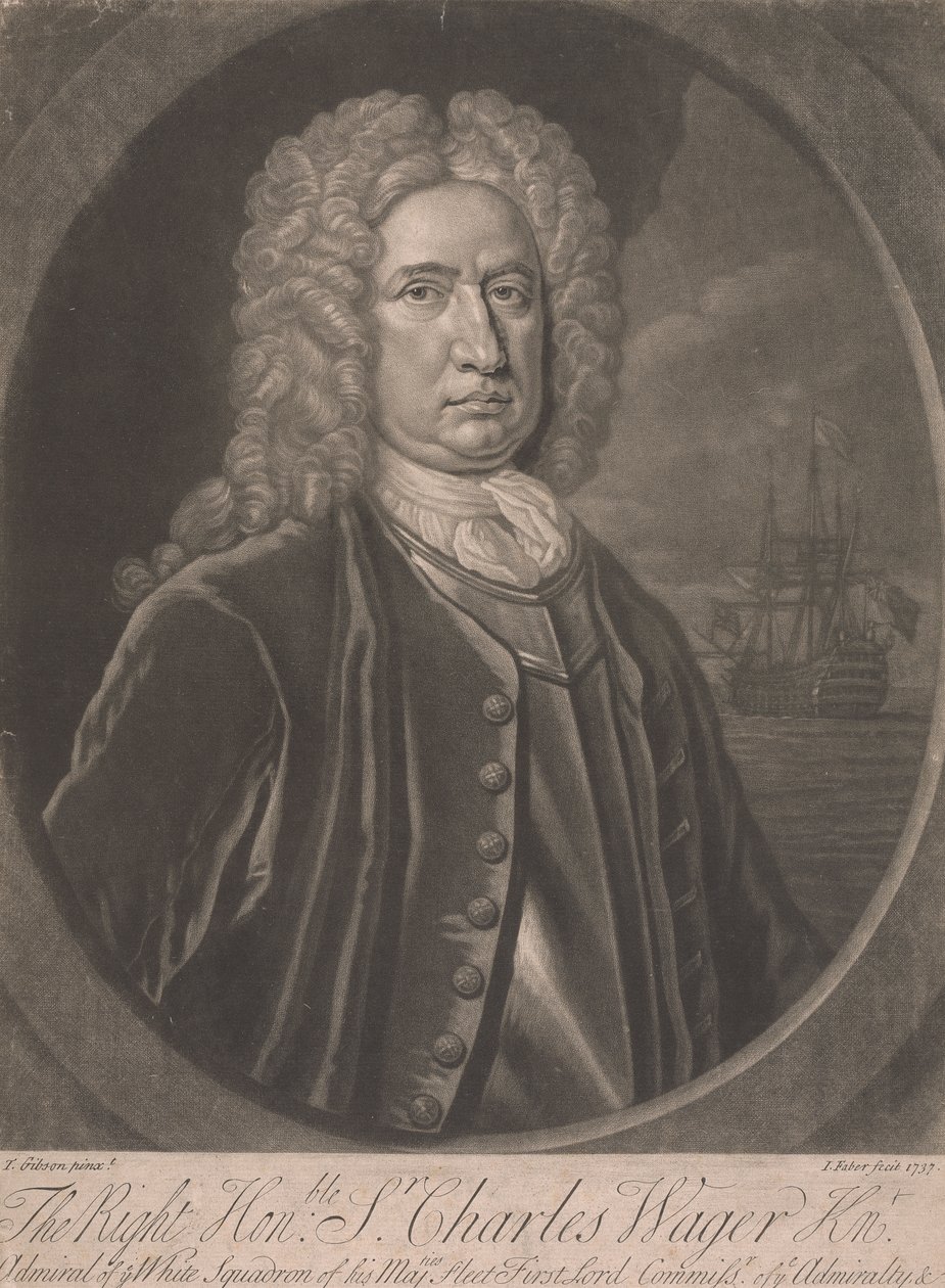 Vážený pane Charles Wager od John Faber the younger